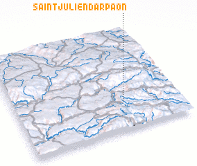 3d view of Saint-Julien-dʼArpaon