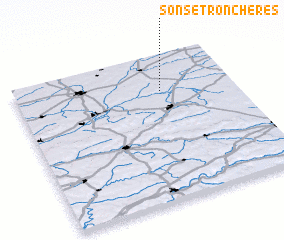 3d view of Sons-et-Ronchères