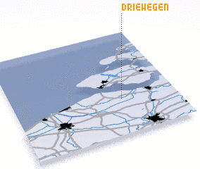 3d view of Driewegen