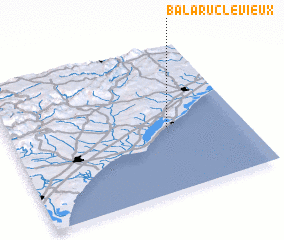 3d view of Balaruc-le-Vieux