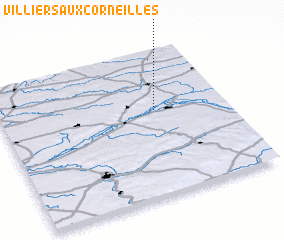 3d view of Villiers-aux-Corneilles