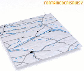 3d view of Fontaine-Denis-Nuisy