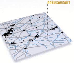 3d view of Preux-au-Sart