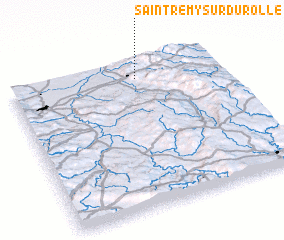 3d view of Saint-Rémy-sur-Durolle