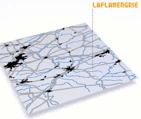 3d view of La Flamengrie