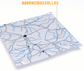 3d view of Barrais-Bussolles