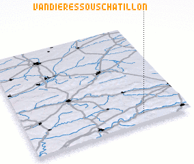 3d view of Vandières-sous-Chatillon