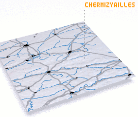 3d view of Chermizy-Ailles