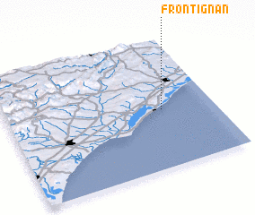 3d view of Frontignan