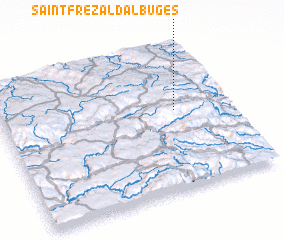 3d view of Saint-Frézal-dʼAlbuges