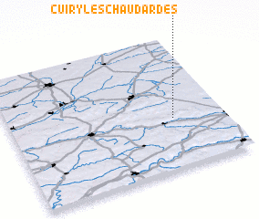 3d view of Cuiry-lès-Chaudardes