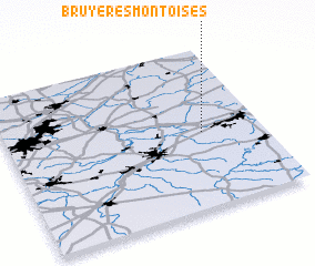 3d view of Bruyères Montoises