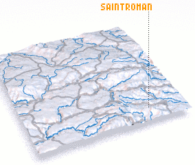 3d view of Saint-Roman