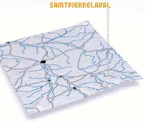 3d view of Saint-Pierre-Laval