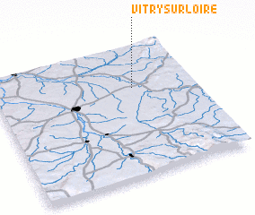 3d view of Vitry-sur-Loire