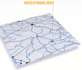 3d view of Moissy-Moulinot