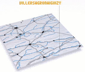 3d view of Villers-Agron-Aiguizy