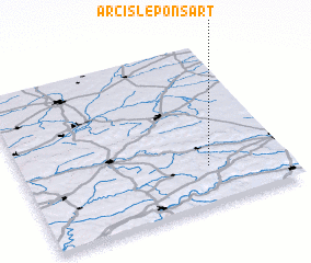 3d view of Arcis-le-Ponsart