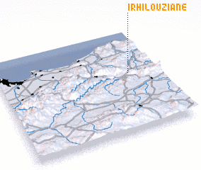 3d view of Irhil Ou Ziane