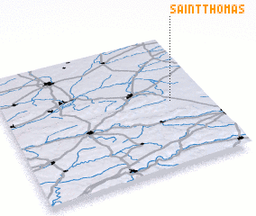 3d view of Saint-Thomas