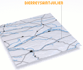 3d view of Dierrey-Saint-Julien