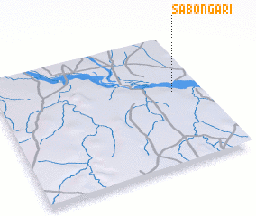 3d view of Sabon Gari