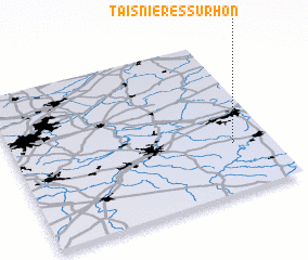 3d view of Taisnières-sur-Hon