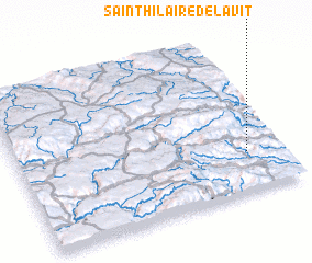 3d view of Saint-Hilaire-de-Lavit