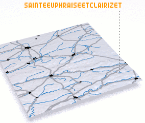 3d view of Sainte-Euphraise-et-Clairizet