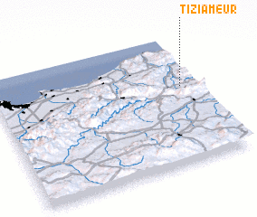 3d view of Tizi Ameur