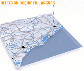 3d view of Sainte-Croix-de-Quintillargues