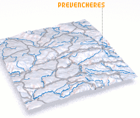 3d view of Prévenchères