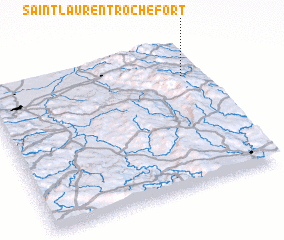 3d view of Saint-Laurent-Rochefort