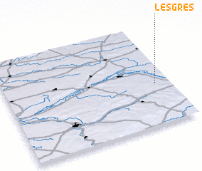 3d view of Les Grès