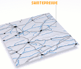 3d view of Sainte-Preuve