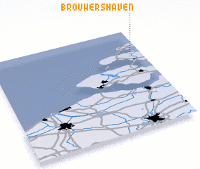 3d view of Brouwershaven