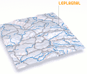 3d view of Le Plagnal