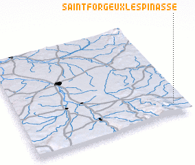 3d view of Saint-Forgeux-Lespinasse