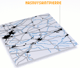 3d view of Masnuy-Saint-Pierre