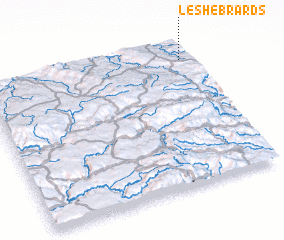 3d view of Les Hébrards