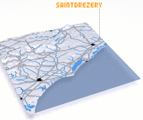 3d view of Saint-Drézéry