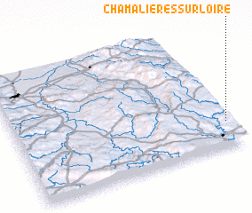 3d view of Chamalières-sur-Loire