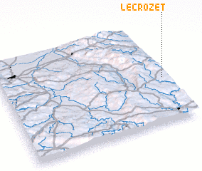 3d view of Le Crozet