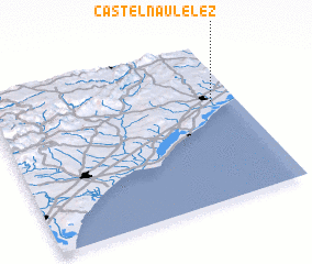 3d view of Castelnau-le-Lez