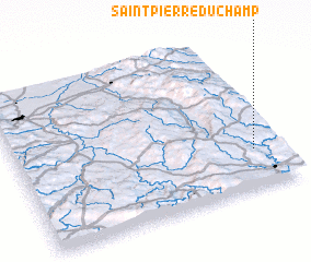 3d view of Saint-Pierre-Duchamp