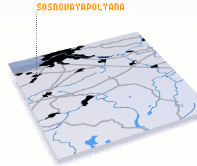 3d view of Sosnovaya Polyana