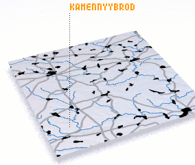 3d view of Kamennyy Brod