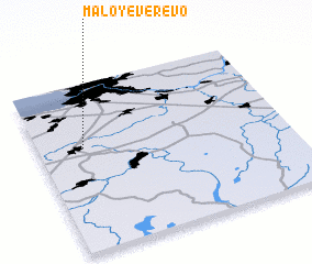 3d view of Maloye Verevo