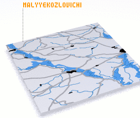 3d view of Malyye Kozlovichi