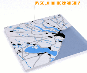 3d view of Vyselok Akkermanskiy